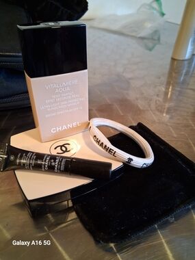 CHANEL Foundations/Mascara & Hair Tie- 4 Items